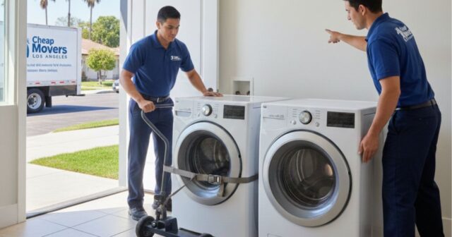 How to move a washer and dryer